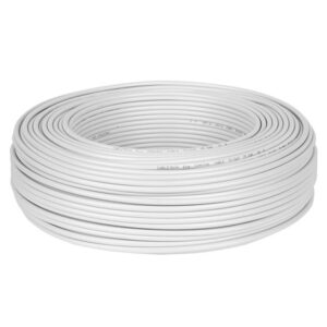 Rola de cablu coaxial cu conductor din cupru și izolație PVC de 150 metri