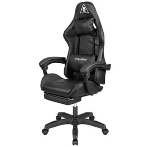 Scaun gaming GX-150 negru cu spătar reglabil și perne confortabile