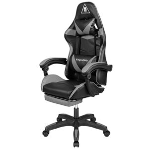 Scaun gaming gx-150 gri cu perne ergonomice și spătar reglabil