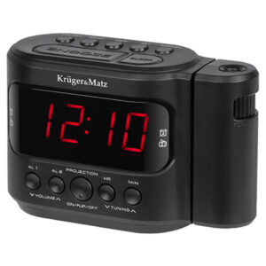 Aparat radio AM FM cu proiectie ceas si afisaj LED model KM0827