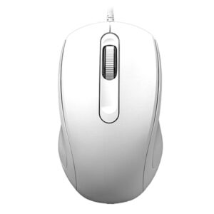 Mouse USB 3D alb cu rezoluție 1200 DPI și cablu de 1,5 metri