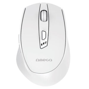 Mouse wireless alb cu tehnologie USB-C și 6 butoane pentru utilizare confortabilă