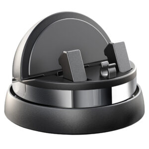 Suport auto universal rotativ și înclinabil pentru telefoane, cu design compact și silicon protector