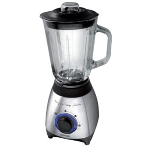 Blender cu putere de 600W și recipient de sticlă de 1.5 litri, cu lame din oțel inoxidabil
