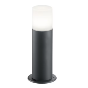 Stalp gradina Well Roma, E27, 60W, IP44, 40 cm, Gri inchis