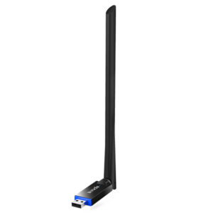 Adaptor USB wireless Tenda cu antenă externă pentru conexiuni rapide și stabile