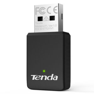 Adaptor wireless compact WiFi6 AX900 Tenda T-U11 negru cu USB 2.0