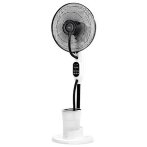 Ventilator picior alb cu funcție pulverizare apă și telecomandă, model TSA8067-W