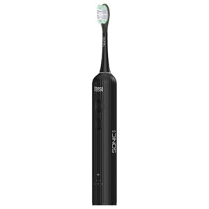 Periuta de dinti electrica teesa sonic elite TSA8082-B neagra cu doua capete de periaj si cablu USB