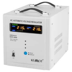 Stabilizator tensiune automat 3000VA Kemot culoare albă, model URZ3414