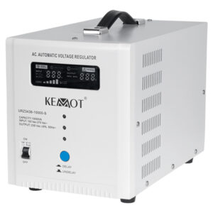 Stabilizator tensiune automat 10kVA alb cu transformator toroidal și protecții multiple