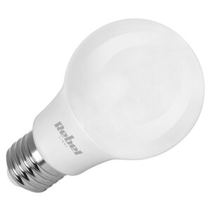 Bec LED A60 cu soclu E27, 8.5W, lumină alb cald 3000K, consum eficient