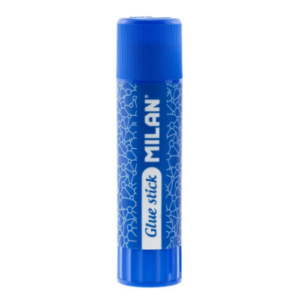 Lipici solid tip stick MILAN albastru, 40 g pentru uz școlar și hobby