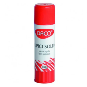 Lipici solid transparent DACO 40 g pentru uz școlar și hobby