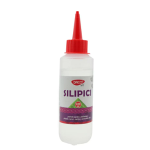 Tub de lipici cu silicon Daco Silipici 100 ml transparent pentru lipire rezistenta