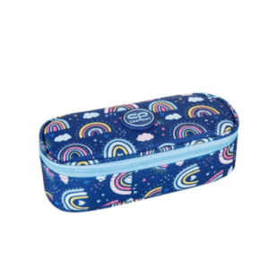 Penar oval neechipat multicolor cu fermoar, model CoolPack Campus Follow Your Dreams