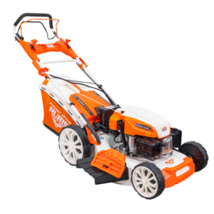 Masina de tuns gazon/iarba autopropulsata pe benzina Ruris RX500S, putere 5.7 CP, 53 cm latime taiere, 7 trepte de taiere, inaltime taiere 25 - 75 mm, mulcire, sac colector 65 L, rezervor 1 l