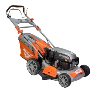 Masina de tuns gazon/iarba autopropulsata pe benzina RURIS RX331S, putere 3.5 CP, 139 CC, 4 timpi, 45.7 cm latime taiere, 25-75 mm inaltime taiere, carcasa metal, 65 l sac colector, rezervor 1 l