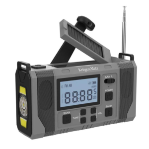 Radio Solar Multifunctional Kruger&Matz KM0838 – 10000mAh, Dinam, Bluetooth si Lanterna LED