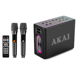 Boxa portabila AKAI ABTSW-120, 80W, Bluetooth, TWS, USB, Aux In, IPX6, Negru