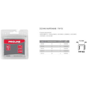 Capse călite PROLINE Tip 53 10 mm 1000 buc cod 55310