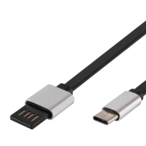 Cablu încărcare USB-C Somogyi Electronic USBF C2 de 2 m, reversibil, negru