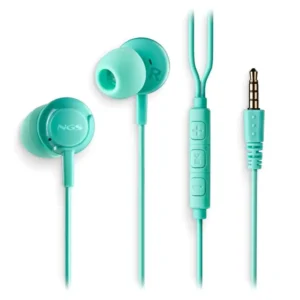 Căști stereo cu fir NGS Cross Drift Mint cu jack 3.5 mm, microfon și control volum