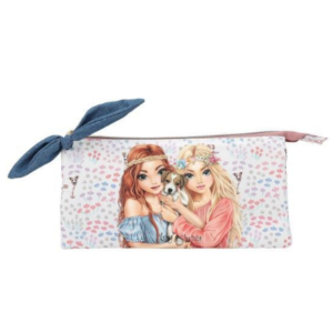 Penar multicolor cu 3 compartimente model Velo Fleur din poliester