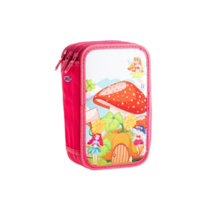 Penar neechipat multicolor cu 3 fermoare si design Fairy tale