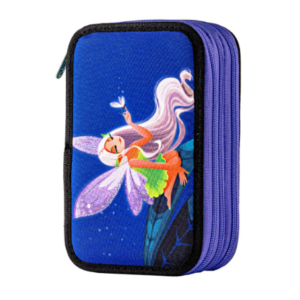 Penar triplu echipat multicolor cu design Zana Noptii și 3 compartimente