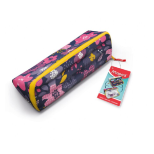 Penar multicolor cu un fermoar metalic larg, rezistent și personalizabil Maped