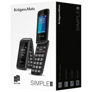 Telefon mobil cu clapetă Krüger&Matz Simple 931 Dual SIM KM0931 negru