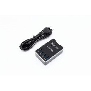 Încărcător USB inteligent Spacer SPCH-017 cu 4 porturi și Smart IC
