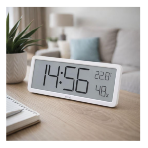 Ceas digital cu termometru și higrometru Home HC18