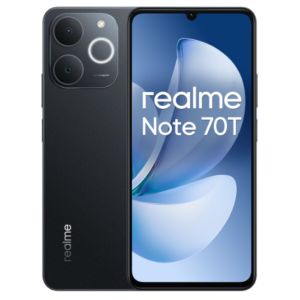 Telefon mobil realme Note 70T, Dual SIM, 64GB, 4GB RAM, Obsidian Black