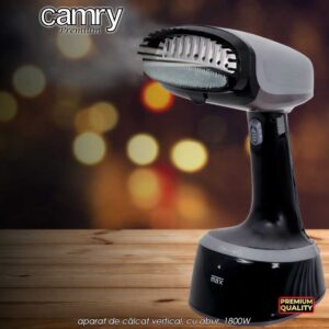 Aparat de călcat vertical cu aburi Camry CR 5033, 1800 W, 350 ml
