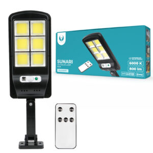 Lampă solară LED Sunari FLS-01 cu senzor de mișcare și telecomandă