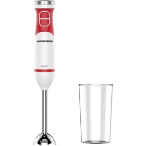 Blender de mână HEINNER New Flex 600 HHB-D600WHR, 600W, alb roșu