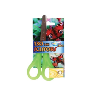 Foarfeca verde Centrum de 13 cm cu lama din inox si maner ergonomic