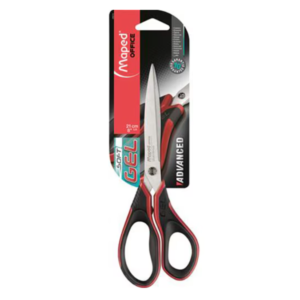 Foarfeca Maped negru-rosu cu lama din inox si maner ergonomic de 21 cm