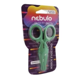 Foarfeca scolara verde cu lama metalica de la Nebuló