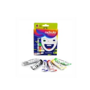 Set de 6 culori tempera NEBULO 12 ml pentru pictură și hobby