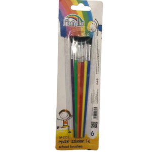 Set de 6 pensule multicolor pentru pictură și activități creative