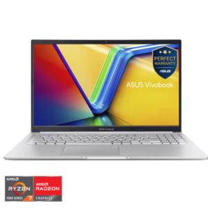 Laptop ASUS Vivobook 15 M1502YA cu procesor AMD Ryzen™ 7 7730U pana la 4.5GHz, 15.6'', Full HD, IPS, 8GB DDR4, 512GB SSD, AMD Radeon™ Graphics, No OS, Cool Silver