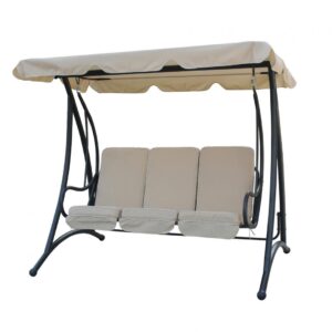 Balansoar 3 locuri HEINNER STBL001 crem 201x120x172 cm