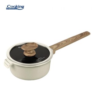 Caserolă aluminiu cu capac 18x9 cm Wild Stone Cooking by Heinner