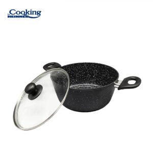 Cratiță HEINNER ONIX din aluminiu forjat 22x9 cm 2.8L cu capac