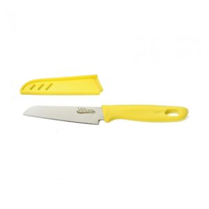 Cuțit cu teacă 9.5 cm galben VANORA VN-YMJ-CVY02G
