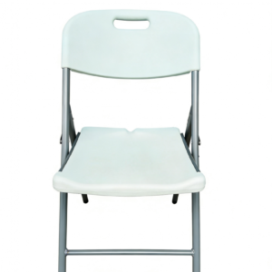 Scaun pliabil HEINNER HR-DSPP013 din plastic HDPE alb, 55x46x83 cm