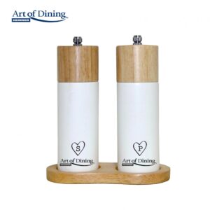 Set 2 râșnițe sare și piper 16 cm cu suport Modern HEINNER HR-JM2X16